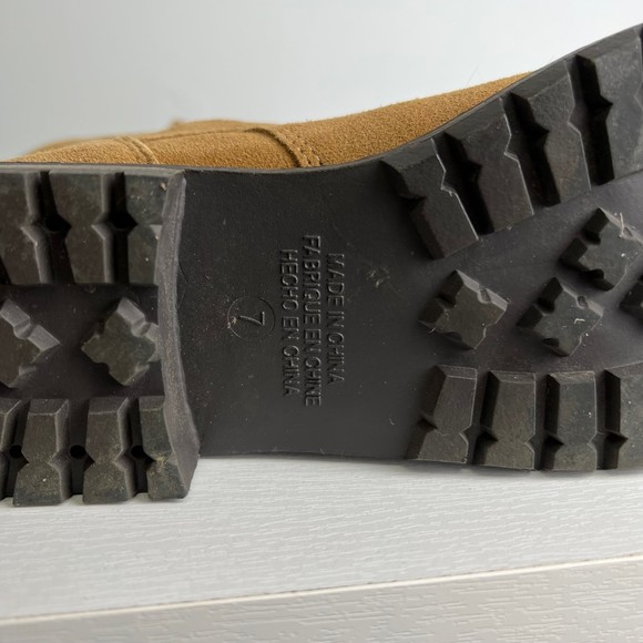 AEO American Eagle Outfitters Tan Boots Staps And Buckle Boho - Size 7 - Picture 5 of 5